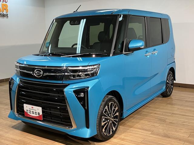タントカスタムＲＳ　Ｒ７年式／法規対応済／バックカメラ対応ターボ　スマートアシスト　バックカメラ　両側リヤパワースライドドア　プッシュボタンエンジンスタート　シートヒーター　ＬＥＤヘッドライト　アルミホイール　オートエアコン　オートライト　ＡＢＳ（大阪府）の中古車