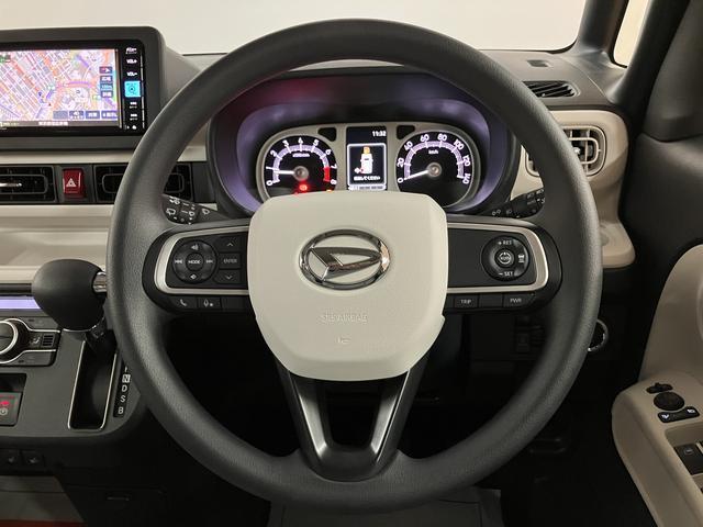 ムーヴキャンバスストライプスＧターボ　Ｒ７年式／法規対応済／ナビ／ドラレコサポカーＳワイド適合　バックカメラ対応　ＵＳＢ接続端子　電動パーキングブレーキ　シートヒーター　両側オートスライドドア　Ｐスタート　ホッとカップホルダー　キーフリー（大阪府）の中古車