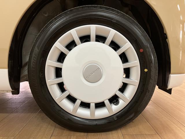ムーヴキャンバスストライプスＧターボ　Ｒ７年式／法規対応済／ナビ／ドラレコサポカーＳワイド適合　バックカメラ対応　ＵＳＢ接続端子　電動パーキングブレーキ　シートヒーター　両側オートスライドドア　Ｐスタート　ホッとカップホルダー　キーフリー（大阪府）の中古車