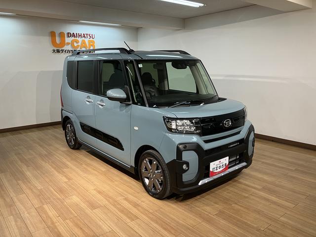 タントファンクロスターボ　Ｒ７年式／法規対応済／ナビ／ＦＲドラレコバックモニター対応カメラ　運転席・助手席シートヒーター　純正アルミホイール　ターボ　両側パワースライドドア　電動パーキングブレーキ　オートブレーキホールド　スマートキー　スマアシ（大阪府）の中古車