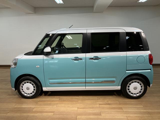 ムーヴキャンバスストライプスＧ　Ｒ７年式／ナビ／ＦＲドラレコ／バックカメラサポカーＳワイド適合　バックカメラ対応　ＵＳＢ接続端子　電動パーキングブレーキ　シートヒーター　両側オートスライドドア　Ｐスタート　ホッとカップホルダー　キーフリー（大阪府）の中古車
