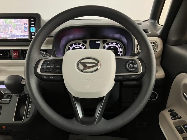 ムーヴキャンバスストライプスＧターボ　Ｒ７年式／ナビ／ＦＲドラレコ／ＢカメラサポカーＳワイド適合　バックカメラ対応　ＵＳＢ接続端子　電動パーキングブレーキ　シートヒーター　両側オートスライドドア　Ｐスタート　ホッとカップホルダー　キーフリー（大阪府）の中古車