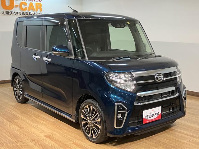 タントカスタムＲＳ　走行１．４万キロ／９インチナビ／パノラマモニタ走行１．４万キロ／９インチナビ／フルセグ／ＣＤ／ＤＶＤ／Ｂｌｕｅｔｏｏｔｈ／ＵＳＢ／パノラマモニター／前後ドラレコ／ＥＴＣ／キーフリー／両側電動パワースライド／シートヒーター／電動パーキングブレーキ（大阪府）の中古車