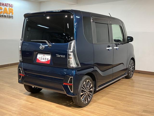タントカスタムＲＳ　走行１．４万キロ／９インチナビ／パノラマモニタ走行１．４万キロ／９インチナビ／フルセグ／ＣＤ／ＤＶＤ／Ｂｌｕｅｔｏｏｔｈ／ＵＳＢ／パノラマモニター／前後ドラレコ／ＥＴＣ／キーフリー／両側電動パワースライド／シートヒーター／電動パーキングブレーキ（大阪府）の中古車
