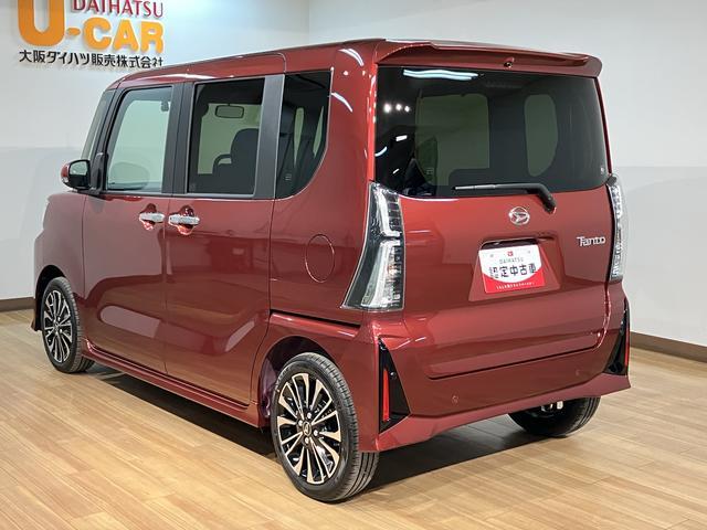 タントカスタムＲＳ　Ｒ７年式／法規対応済／ナビ／ＦＲドラレコターボ　スマートアシスト　バックカメラ　両側リヤパワースライドドア　プッシュボタンエンジンスタート　シートヒーター　ＬＥＤヘッドライト　アルミホイール　オートエアコン　オートライト　ＡＢＳ（大阪府）の中古車