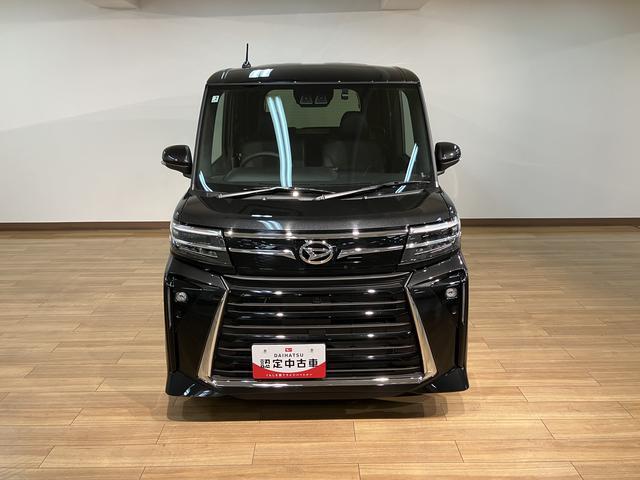 タントカスタムＲＳ　Ｒ７年式／法規対応済／ナビ／ＦＲドラレコ走行７ｋｍ／届出済未使用車／ターボ車／ナビ／バックカメラ／ステアリングスイッチ／前後ドラレコ／前席シートヒーター／電動パーキングブレーキ／両側パワースライドドア／ＬＥＤヘッドライト・フォグランプ（大阪府）の中古車