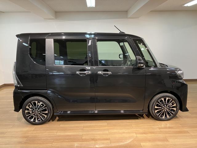 タントカスタムＲＳ　Ｒ７年式／法規対応済／ナビ／ＦＲドラレコ走行７ｋｍ／届出済未使用車／ターボ車／ナビ／バックカメラ／ステアリングスイッチ／前後ドラレコ／前席シートヒーター／電動パーキングブレーキ／両側パワースライドドア／ＬＥＤヘッドライト・フォグランプ（大阪府）の中古車