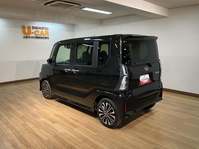 タントカスタムＲＳ　Ｒ７年式／法規対応済／ナビ／ＦＲドラレコ走行７ｋｍ／届出済未使用車／ターボ車／ナビ／バックカメラ／ステアリングスイッチ／前後ドラレコ／前席シートヒーター／電動パーキングブレーキ／両側パワースライドドア／ＬＥＤヘッドライト・フォグランプ（大阪府）の中古車