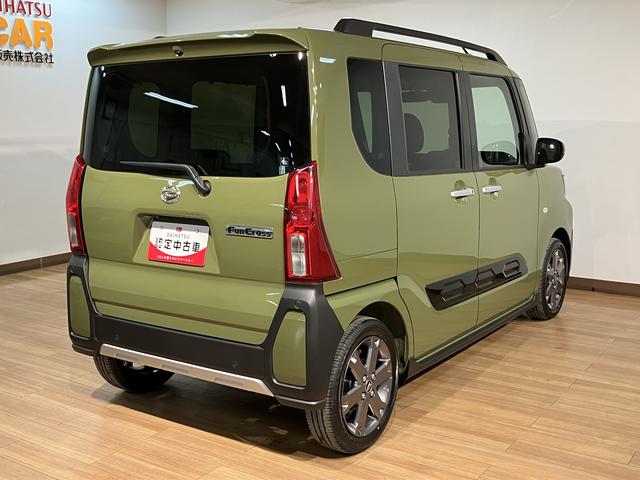 タントファンクロスターボ　Ｒ７年式／法規対応済／ナビ／ＦＲドラレコバックカメラ　運転席・助手席シートヒーター　純正アルミホイール　ターボ　両側パワースライドドア　電動パーキングブレーキ　オートブレーキホールド　スマートキー　スマアシ（大阪府）の中古車