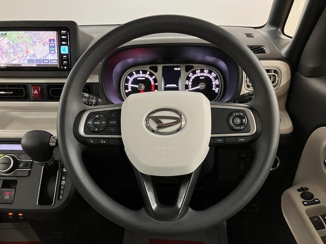 ムーヴキャンバスストライプスＧターボ　Ｒ７年式／法規対応済／ナビ／ドラレコサポカーＳワイド適合　バックカメラ対応　ＵＳＢ接続端子　電動パーキングブレーキ　シートヒーター　両側オートスライドドア　Ｐスタート　ホッとカップホルダー　キーフリー　アダプティブクルーズコントロール（大阪府）の中古車
