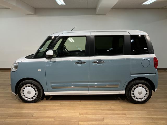 ムーヴキャンバスストライプスＧターボ　ナビ／バックカメラ／前後ドラレコターボ車／ナビ／ＣＤ／ＤＶＤ／Ｂｌｕｅｔｏｏｔｈ／ＵＳＢ／フルセグ／バックカメラ／前後ドラレコ／両側パワースライド／キーフリー／衝突軽減ブレーキ／ＬＥＤヘッドライト／電動パーキングブレーキ（大阪府）の中古車