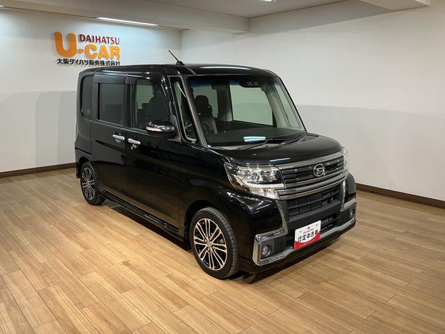 タントカスタムＲＳ　トップエディションＳＡIII　８インチナビスマートアシストＩＩＩ　ＬＥＤヘッドライト／フォグ　８インチナビ　バックカメラ　ＥＴＣ　オートエアコン　キーフリー　両側電動スライドドア　ＵＳＢ／ＨＤＭＩ入力端子　盗難防止セキュリティアラーム（大阪府）の中古車