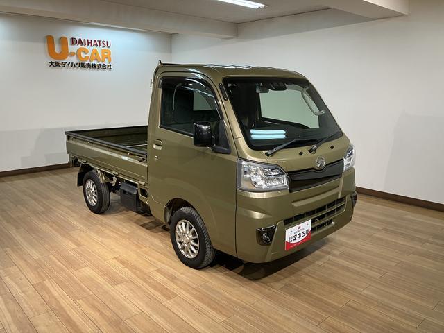 ハイゼットトラックエクストラＳＡIIIｔ　　サポカーＳベーシック９インチナビ（パナソニック製）・前後ドラレコ・ＥＴＣ２．０車載器・リモコンキー・パワーウインドウ・衝突回避軽減ブレーキ・フロアイルミネーション・コーナーセンサー・工具箱・５速Ｍ／Ｔ・ＬＥＤヘッドライト（大阪府）の中古車