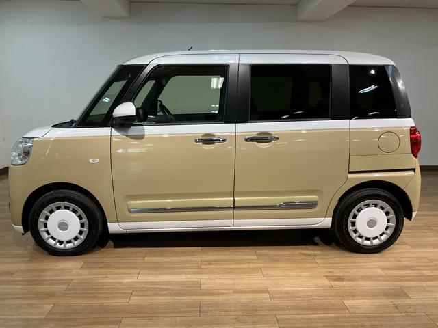 ムーヴキャンバスストライプスＧターボ／ナビ／Ｂカメラ／クルコン／前後ドラレコナビ／ＢＬＵＥＴＯＯＴＨ／ＵＳＢ／バックカメラ／両側電動スライドドア／電動パーキングブレーキ／前後ドラレコ／クルーズコントロール／スマートキー／ＬＥＤヘッドライト／ＬＥＤフォグランプ／走行２２キロ／（大阪府）の中古車