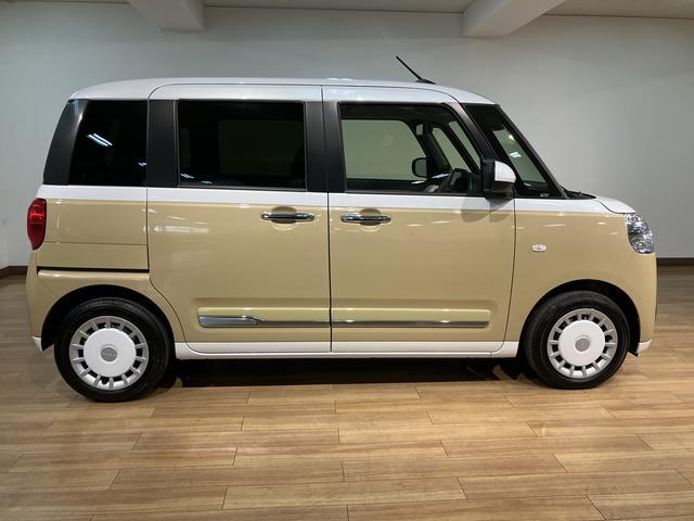 ムーヴキャンバスストライプスＧターボ／ナビ／Ｂカメラ／クルコン／前後ドラレコナビ／ＢＬＵＥＴＯＯＴＨ／ＵＳＢ／バックカメラ／両側電動スライドドア／電動パーキングブレーキ／前後ドラレコ／クルーズコントロール／スマートキー／ＬＥＤヘッドライト／ＬＥＤフォグランプ／走行２２キロ／（大阪府）の中古車