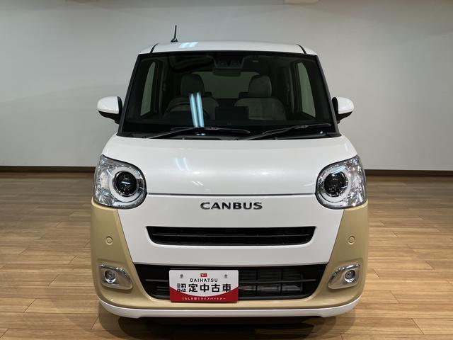 ムーヴキャンバスストライプスＧターボ／ナビ／Ｂカメラ／クルコン／前後ドラレコナビ／ＢＬＵＥＴＯＯＴＨ／ＵＳＢ／バックカメラ／両側電動スライドドア／電動パーキングブレーキ／前後ドラレコ／クルーズコントロール／スマートキー／ＬＥＤヘッドライト／ＬＥＤフォグランプ／走行２２キロ／（大阪府）の中古車