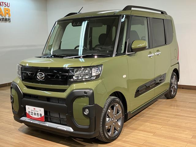 タントファンクロスターボ　Ｒ７年／法規対応済／２５年ナビ／ドラレコ走行２２ｋｍ／届出済未使用車／２５年ナビ／バックカメラ／前後ドラレコ／前席シートヒーター／電動パーキングブレーキ／両側パワースライドドア／ＬＥＤヘッドライト・フォグランプ／オートエアコン／キーフリー（大阪府）の中古車
