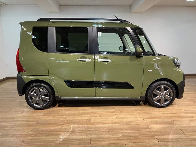 タントファンクロスターボ　Ｒ７年／法規対応済／２５年ナビ／ドラレコ走行２２ｋｍ／届出済未使用車／２５年ナビ／バックカメラ／前後ドラレコ／前席シートヒーター／電動パーキングブレーキ／両側パワースライドドア／ＬＥＤヘッドライト・フォグランプ／オートエアコン／キーフリー（大阪府）の中古車