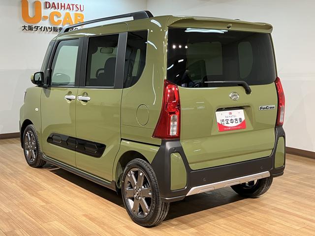 タントファンクロスターボ　Ｒ７年／法規対応済／２５年ナビ／ドラレコ走行２２ｋｍ／届出済未使用車／２５年ナビ／バックカメラ／前後ドラレコ／前席シートヒーター／電動パーキングブレーキ／両側パワースライドドア／ＬＥＤヘッドライト・フォグランプ／オートエアコン／キーフリー（大阪府）の中古車
