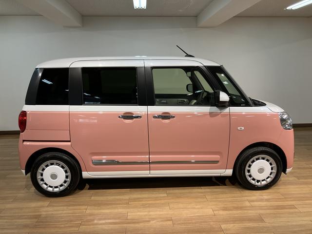 ムーヴキャンバスストライプスＧ　Ｒ７年式／ナビ／ＦＲドラレコ／バックカメラ走行無制限１年保証　両側電動スライドドア　前後コーナーセンサー　前席シートヒーター　ホッとカップホルダー　オートマチックハイビーム　ＬＥＤヘッドライト　スマートキー（大阪府）の中古車