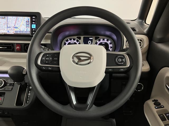 ムーヴキャンバスストライプスＧターボ　Ｒ７年式／ナビ／ＦＲドラレコ／Ｂカメラ走行無制限１年保証　両側電動スライドドア　アダプティブクルーズコントロール　前後コーナーセンサー　前席シートヒーター　ホッとカップホルダー　オートマチックハイビーム　ＬＥＤヘッドライト　スマートキー（大阪府）の中古車
