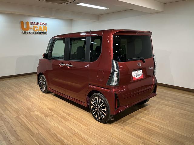 タントカスタムＲＳ　Ｒ７年式／法規対応済／バックカメラ対応ターボ　スマートアシスト　バックカメラ　両側リヤパワースライドドア　プッシュボタンエンジンスタート　シートヒーター　ＬＥＤヘッドライト　アルミホイール　オートエアコン　オートライト　ＡＢＳ（大阪府）の中古車
