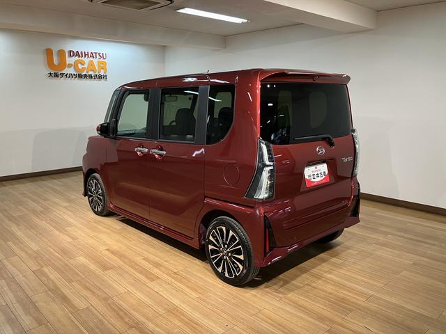 タントカスタムＲＳ　Ｒ７年式／法規対応済／バックカメラ対応ターボ　スマートアシスト　バックカメラ　両側リヤパワースライドドア　プッシュボタンエンジンスタート　シートヒーター　ＬＥＤヘッドライト　アルミホイール　オートエアコン　オートライト　ＡＢＳ（大阪府）の中古車