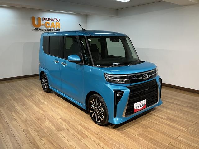 タントカスタムＲＳ　Ｒ７年式／法規対応済／バックカメラ対応ターボ　スマートアシスト　バックカメラ　両側リヤパワースライドドア　プッシュボタンエンジンスタート　シートヒーター　ＬＥＤヘッドライト　アルミホイール　オートエアコン　オートライト　ＡＢＳ（大阪府）の中古車