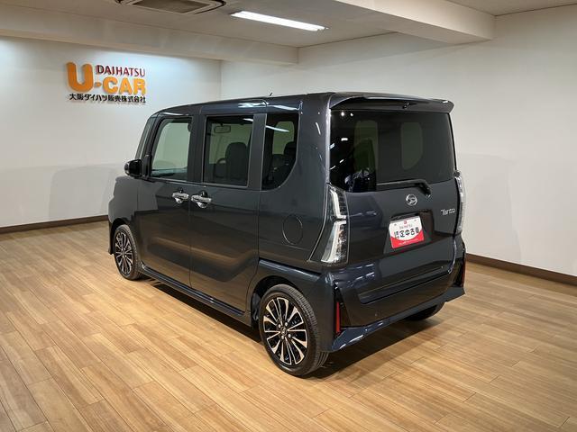 タントカスタムＲＳ　サポカーＳワイド適合届出済未使用車・ターボエンジン・バックカメラ・両側電動スライドドア・衝突回避支援ブレーキ・誤発信抑制機能・前後コーナーセンサー・電動パーキングブレーキ・ＬＥＤヘッドライト・シートヒーター（大阪府）の中古車
