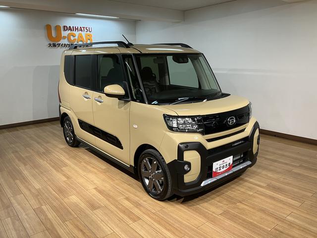 タントファンクロスターボ　Ｒ７年式／法規対応済／バックカメラ対応バックカメラ　運転席・助手席シートヒーター　純正アルミホイール　ターボ　両側パワースライドドア　電動パーキングブレーキ　オートブレーキホールド　スマートキー　スマアシ　盗難防止セキュリティアラーム（大阪府）の中古車