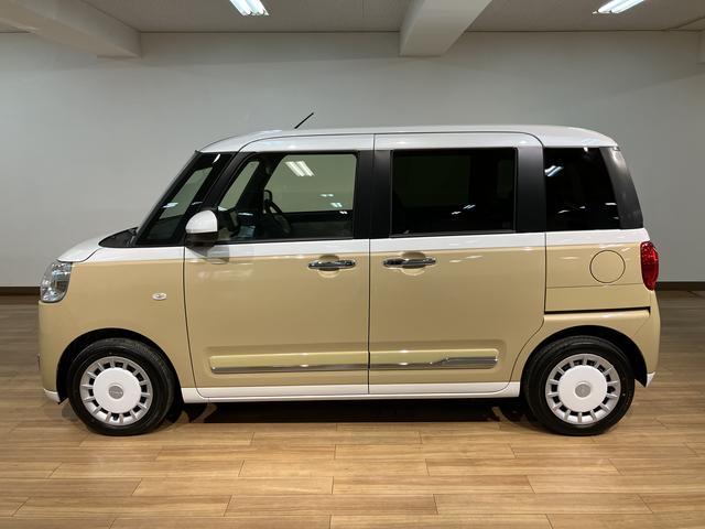 ムーヴキャンバスストライプスＧターボ　／ナビ／ＦＲドラレコ／バックカメラ走行無制限１年保証　両側電動スライドドア　アダプティブクルーズコントロール　前後コーナーセンサー　前席シートヒーター　ホッとカップホルダー　オートマチックハイビーム　ＬＥＤヘッドライト　スマートキー（大阪府）の中古車