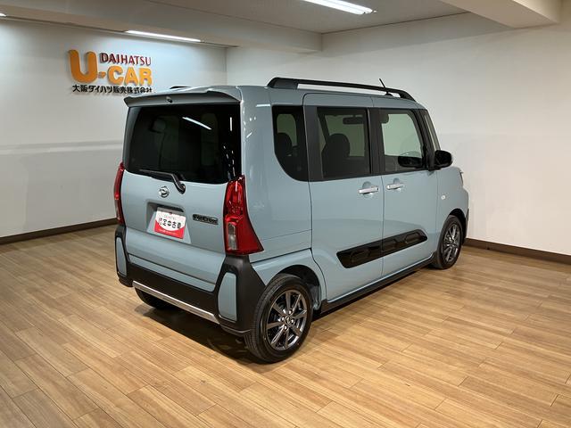 タントファンクロス　Ｒ７年式／法規対応済／バックカメラ対応衝突被害軽減ブレーキ　コーナーセンサー　バックカメラ（ナビ装着時用）　両側電動スライドドア　前席シートヒーター　電動パーキングブレーキ　ＬＥＤ　オートライト　オートエアコン　スマートキー　エコアイドル（大阪府）の中古車