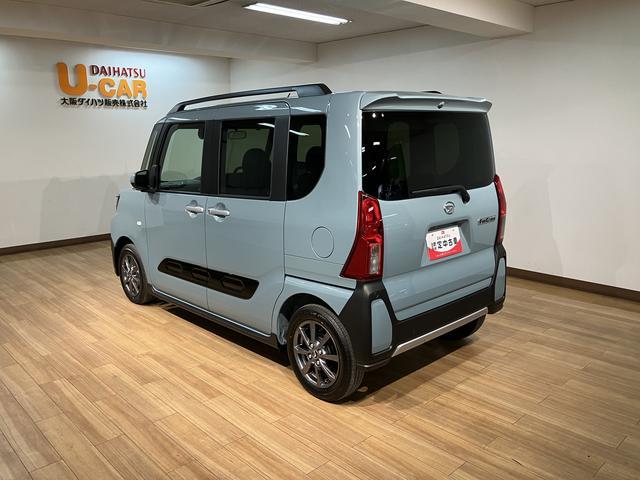 タントファンクロス　Ｒ７年式／法規対応済／バックカメラ対応衝突被害軽減ブレーキ　コーナーセンサー　バックカメラ（ナビ装着時用）　両側電動スライドドア　前席シートヒーター　電動パーキングブレーキ　ＬＥＤ　オートライト　オートエアコン　スマートキー　エコアイドル（大阪府）の中古車