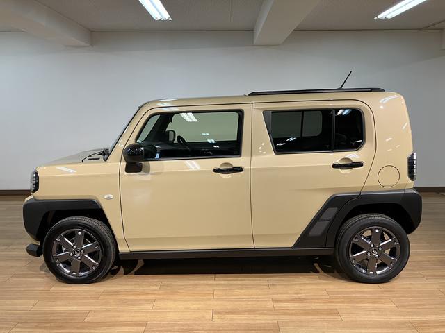タフトＧターボダーククロムベンチャー　Ｒ７年／法規対応済／Ｂカメラスカイフィールトップ　アダプティブクルーズコントロール　ＬＥＤヘッド／フォグ　運／助シートヒーター　プッシュボタンスタート　キーフリー　電動パーキングブレーキ　バックカメラ　１５インチアルミホイール（大阪府）の中古車
