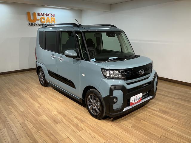 タントファンクロス　Ｒ７年式／法規対応済／バックカメラ対応衝突被害軽減ブレーキ　コーナーセンサー　バックカメラ（ナビ装着時用）　両側電動スライドドア　前席シートヒーター　電動パーキングブレーキ　ＬＥＤ　オートライト　オートエアコン　スマートキー　エコアイドル（大阪府）の中古車