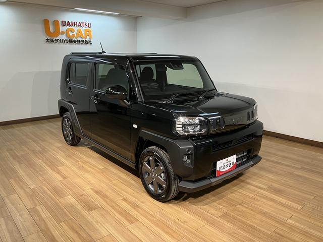 タフトＧターボ　ダーククロムベンチャー／届出済未使用車／クルコン／届出済未使用車／走行１３キロ／新車保証継承／クルコン／バックカメラ／シートヒーター／ガラスルーフ／カーテンエアバッグ／サイドエアバッグ／衝突軽減ブレーキ／運転席シートリフター／ＬＥＤヘッドライト／（大阪府）の中古車