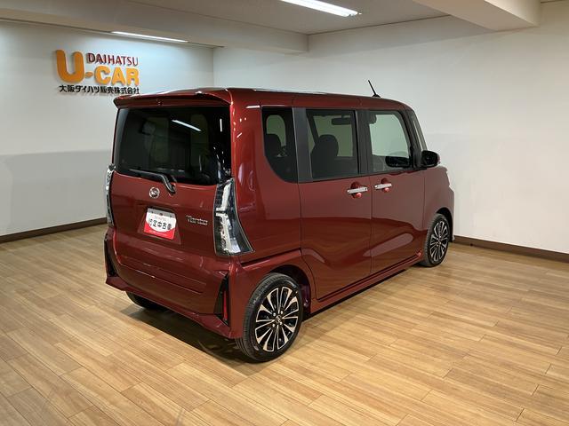 タントカスタムＲＳ　Ｒ７年式／法規対応済／バックカメラ対応ターボ　スマートアシスト　バックカメラ　両側リヤパワースライドドア　プッシュボタンエンジンスタート　シートヒーター　ＬＥＤヘッドライト　アルミホイール　オートエアコン　オートライト　ＡＢＳ（大阪府）の中古車