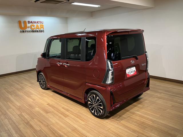 タントカスタムＲＳ　Ｒ７年式／法規対応済／バックカメラ対応ターボ　スマートアシスト　バックカメラ　両側リヤパワースライドドア　プッシュボタンエンジンスタート　シートヒーター　ＬＥＤヘッドライト　アルミホイール　オートエアコン　オートライト　ＡＢＳ（大阪府）の中古車