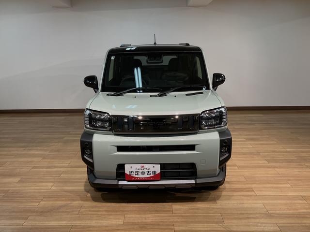 タフトＧターボ　ダーククロムベンチャー　Ｒ７年式届出済未使用車スカイフィールトップ　ＬＥＤヘッドランプ　ＬＥＤフォグランプ　運転席／助手席シートヒーター　プッシュボタンスタート　キーフリーシステム　電動パーキングブレーキ　バックカメラ　１５インチアルミホイール（大阪府）の中古車