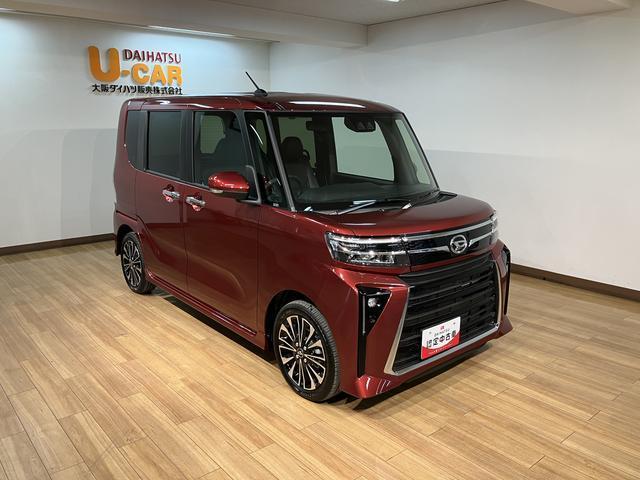 タントカスタムＲＳ　Ｒ７年式／法規対応済／バックカメラ対応ターボ　スマートアシスト　バックカメラ　両側リヤパワースライドドア　プッシュボタンエンジンスタート　シートヒーター　ＬＥＤヘッドライト　アルミホイール　オートエアコン　オートライト　ＡＢＳ（大阪府）の中古車