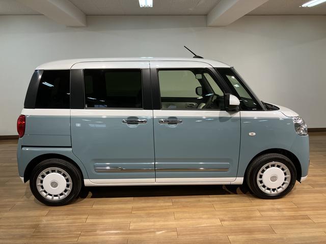 ムーヴキャンバスストライプスＧターボ／ナビ／前後ドラレコ／バックカメラ令和７年式／走行１７キロ／ナビ（ＮＭＺＫ−Ｗ７５ＤＥ）／前後ドラレコ／バックカメラ／両側パワースライドドア／ＬＥＤヘッドライト・フォグランプ／クルーズコントロール／前席シートヒーター／電動パーキング（大阪府）の中古車