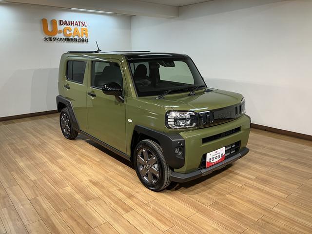 タフトＧターボ　ダーククロムベンチャー　登録済未使用車／ＡＣＣスカイフィールトップ　アダプティブクルーズコントロール　ＬＥＤヘッド／フォグ　運／助シートヒーター　プッシュボタンスタート　キーフリー　電動パーキングブレーキ　バックカメラ　１５インチアルミホイール（大阪府）の中古車