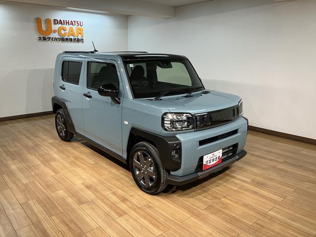 タフトＧターボ　ダーククロムベンチャー　登録済未使用車／ＡＣＣスカイフィールトップ　アダプティブクルーズコントロール　ＬＥＤヘッド／フォグ　運／助シートヒーター　プッシュボタンスタート　キーフリー　電動パーキングブレーキ　バックカメラ　１５インチアルミホイール（大阪府）の中古車