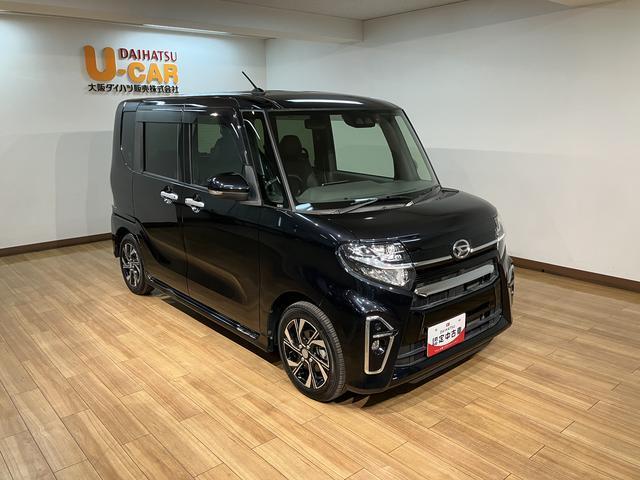 タントカスタムＸセレクション１年間距離無制限保証／９インチナビ／ナビ連動前後ドラレコ／バックカメラ／ＥＴＣ車載器／両側電動スライドドア／前席シートヒーターコーナーセンサー／衝突軽減ブレーキ／ＬＥＤヘッドライト／（大阪府）の中古車
