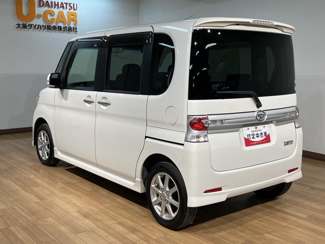 タントカスタムＸ／１年保証／社外ナビ／オートエアコン／電格ミラー／１年間走行距離無制限保証／走行５．１万キロ／社外ナビ／ＢＬＵＥＴＯＯＴＨ／ＵＳＢ／電動格納式ドアミラー／片側電動スライドドア／ＥＴＣ／１４インチアルミホイール／オートエアコン／フロントフォグランプ／（大阪府）の中古車