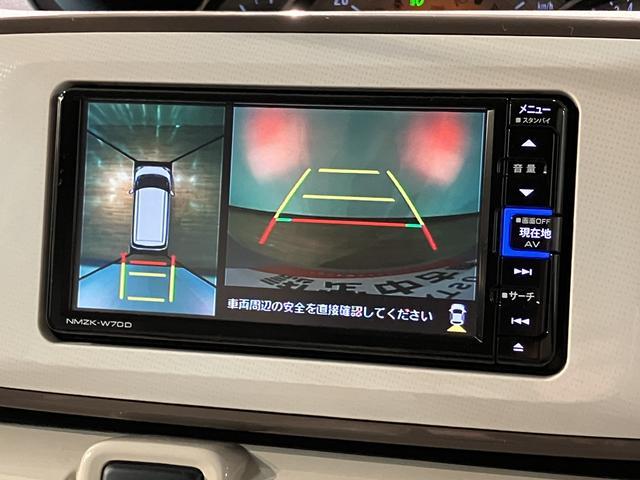 ムーヴキャンバスＧメイクアップリミテッド　ＳＡIII　ナビ／パノラマカメラスマートアシストＩＩＩ　ＬＥＤヘッドライト／フォグ　ナビ　パノラマカメラ　ＦＲドラレコ　ＥＴＣ　両側電動スライドドア　置き楽ボックス　キーフリー　オートエアコン　盗難防止セキュリティアラーム（大阪府）の中古車