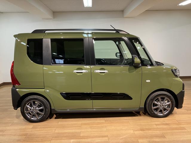 タントファンクロス　２５年ナビ／バックカメラ／ＦＲドラレコ衝突被害軽減ブレーキ　コーナーセンサー　両側電動スライドドア　前席シートヒーター　電動パーキングブレーキ　ＬＥＤ　オートライト　オートエアコン　スマートキー　エコアイドル（大阪府）の中古車