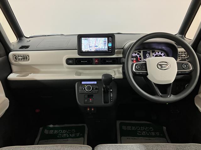 ムーヴキャンバスストライプスＧターボ　２５年ナビ／バックナビ／ＦＲドラレコサポカーＳワイド適合　全車速追従機能付ＡＣＣ　バックカメラ対応　ＵＳＢ接続端子　電動パーキングブレーキ　シートヒーター　両側オートスライドドア　Ｐスタート　ホッとカップホルダー　キーフリー（大阪府）の中古車