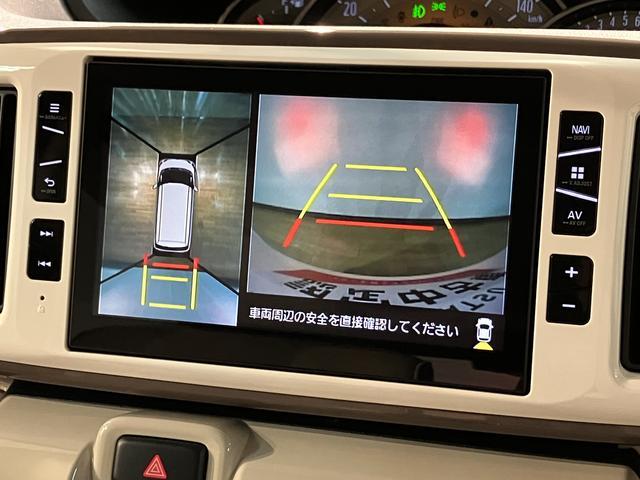 ムーヴキャンバスＧメイクアップリミテッドＳＡIII　８型ナビ／リヤモニタースマートアシストＩＩＩ　ＬＥＤヘッドライト／フォグ　８インチナビ　パノラマカメラ　ドライブレコーダー　リヤモニター　両側電動スライドドア　置き楽ボックス　オートライト　オートエアコン　キーフリー（大阪府）の中古車