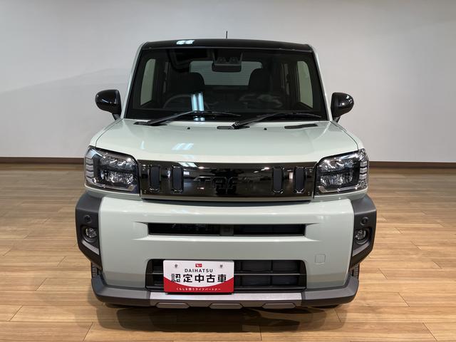 タフトＧターボ　ダーククロムベンチャー　Ｒ７年式／バックカメラ対応スカイフィールトップ　アダプティブクルーズコントロール　ＬＥＤヘッド／フォグ　運／助シートヒーター　プッシュボタンスタート　キーフリー　電動パーキングブレーキ　バックカメラ　１５インチアルミホイール（大阪府）の中古車